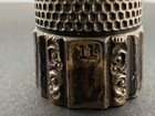 Antique Ketcham   Mcdougall Sterling Silver Thimble Size 11 Ornate Honeycomb