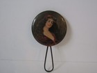 Vintage Antique Victorian Lady Women Hand Held Vanity Mirror