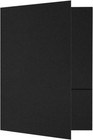 9  X 12  Presentation Folders   Two Pocket   Black Linen   100lb  Cover   50 Qty