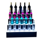 31  39    2 3 4 Step Led Lighted Liquor Bottle Display Shelf Bar Back Stand