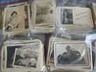 Lot Of  100  Random Vintage B w Amateur Photos   Snapshots 1910 s - 1960 s