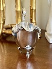 Vintage International Silver Co Ornate Footed Silver Plated Gravy Boat