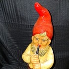 Heissner Ceramica Vintage 13  Garden Gnome Statue Playing Oboe