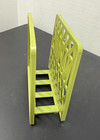Vintage Avocado Green Plastic Napkin Holder Weave Style Mid Century