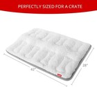 Dog Bed Crate Mat 42 x28  Soft Plush Dog Bed Pad Machine Washable Crate Pad
