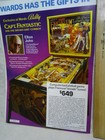 Elton John Pinball Machine Ad 1977 Bally s Ward s Catalog Dirt Brown Prototype  