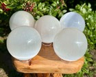 Jumbo 5  Selenite Crystal Spheres  crystal Ball  Selenite Ball  Selenite Sphere 