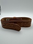 Boy Scouts Of America Tooled Leather Belt Sz 32 Logo Bsa Scout New  Free Ship