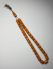 79 Grams Antique Bakelite Rosary Beads Marbled 
