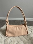 A New Day Large Soft Faux Leather Cream Shoulder Bag