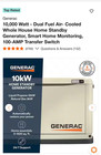 Generac 7171 10kw Air Cooled Home Standby Generator W  Wifi And 100 Amp Ats