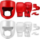 14 Pcs Boxing Gloves And Headgear Set For Beginners Youth 16 Ounce Boxing Glo   