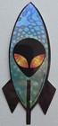 15 Vtg 1997 Alien Head Vending Machine Stickers  Artist Bill Barker  Sci-fi  Ufo