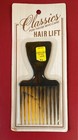Vintage Classics Hair Lift Detangling Comb Tortoise Shell Pick Nos