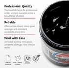 Acrylic Screen Printing Ink 8 Oz Black For Paper Prints Made In Usa