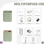 6-piece Bamboo Bathroom Accessories Set - Soap Dispenser  Toothbrush Holder 