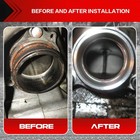 For Honda Cr125 90-02 No Leak O-ring Exhaust Flange Manifold Silver Metal