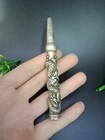Old Chinese Tibet Silver Hand-carved Dragon Cigarette Holder Smoking Tools Hot