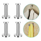 4x Bathroom Wall Door Stainless Steel Clothes Holder Hook Hanger Coat Robe Hooks