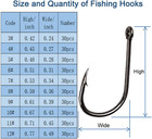 High-carbon Steel Barbed Fishing Hooks Set  300pcs In Portable Box