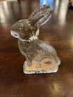 J H Millstein Peter Rabbit Figure Glass Candy Container Vintage