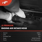  Left And Right Engine Air Cleaner Intake Hose Compatible With Mercedes-benz 