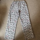 Kids Size Medium 8 10 Penguin Fleece Pajama Bottom Pants