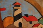 Lighthouse   Sailing Wood Wall Art Arched - Signed Mc