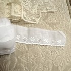 Antique Early Vintage 35  Yds Lace Dress Trim  Mesh Crochet Broderie Lot   More