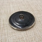 Victorian Brass Button Birds Urn Motif Steel Rim  31mm Shank Antique Pictorial