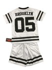Fubu Brooklyn 05 Jersey White Black   Y2k Hip Hop Streetwear