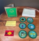 Vintage Girl Scouts Of America Gsa Pocket Photo Keeper Patches And Motto