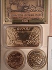 Collectible Junk Drawer Lot 1 1 18kt Gold Ingot  1 Goldback Nevada  more