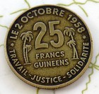 Coin Guinea 25fr 1958 Vf 174
