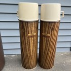 Vintage Thermos Brand  Double Thermos W Storage Box Picnic Tote   Nice