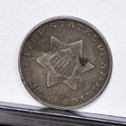 1853 Three Cent Silver 3cs - Good Details  Slightly Bent   58034-l 