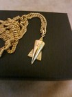 1 20 12k G f  Theda Elongated Star Of David Neckace W  24  Chain 