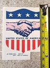 Vintage 50 s  Patriotic Label  Sticker Usa Armed Forces- Air Force  Patriot Army
