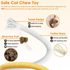 Silvervine Sticks And Cat Chew Rope Set  Natural Cat Toys For Teeth Cleaning And