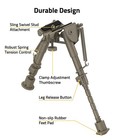 Cvlife Rifle Bipod 6-9in Adjustable Super Duty Sling Stud Bipod -flat Dark Earth
