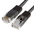 2 Pack Black Cat5e Rj45 Ethernet Patch Cord 75ft Internet Wire Lan Network Cable