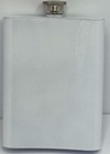 Custom Printed 8 Oz Flask  alcohol Doesn t Make You Fat Black Vinyl Printed  New