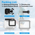 Underwater Diving Case Protective Waterproof Housing For Gopro Hero 5 6 7 Black