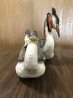 Birds Figure Ugo Zaccagnini Antique 19th Century Sculpture Great Crested Grebes