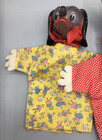 Lot 3 Hand Puppets Pinocchio Pedro Dachie Rubber Head Cloth Body Vintage Grund