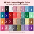 Gel Nail Polish Kit With U V Light 32 Colors Gel Polish Nail   4 Functional Adhe
