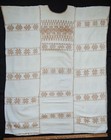 Gorgeous Vintage Hand Woven Amuzgo Huipil Dress Cream And Coyuchi Brown