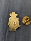 Vintage Enamel Cowboy On Toilet Brooch Lapel Pin Hat