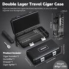 Semkont Cigar Humidor Portable Travel Cigar Box Double Cigar Humidor With Sepa