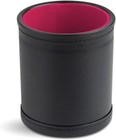 Leather Dice Cup With Pink Felt Lining